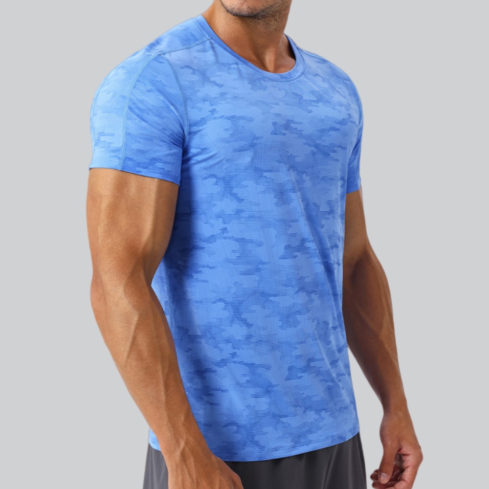 Men's Round Neck T-Shirt Sport - Sports Equipment Gym review and price