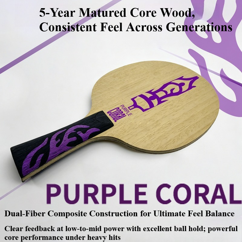 Meteor Purple Coral Table Tenn - Table Tennis Paddle review and price