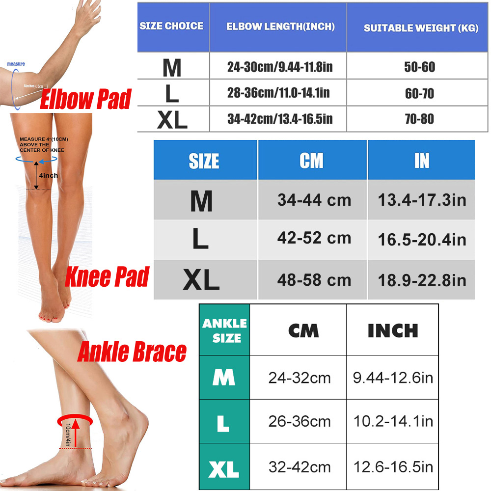 6Pcs/Set All Season Sports Saf - Sports Equipment Knee Support review and price